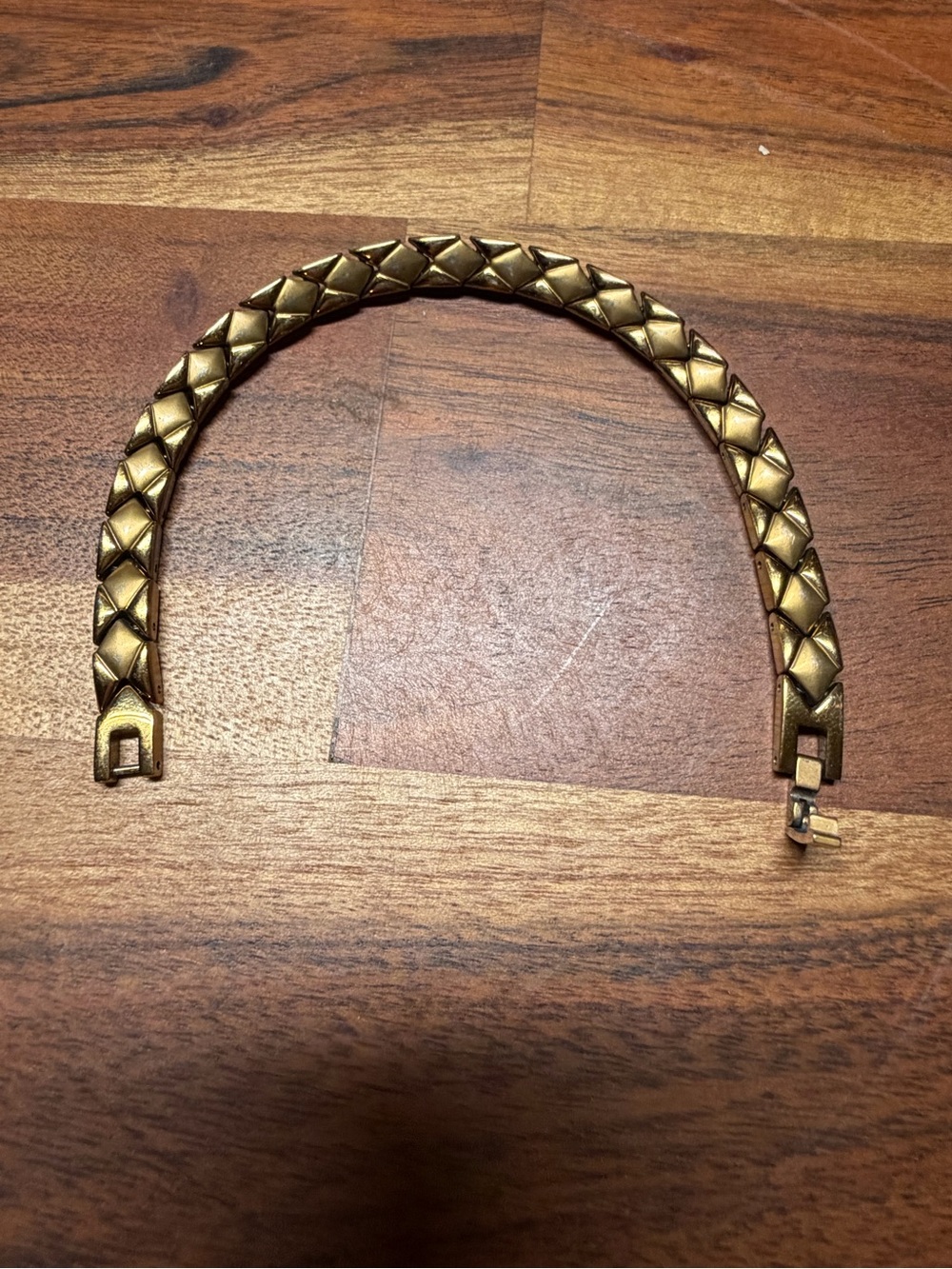 Gold Quilted Link Bracelet Watch Band - Women Accessories